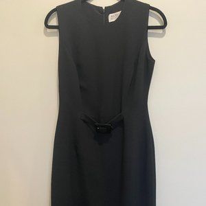 Badgley Mischka Women’s Black Dress Sleeveless Faux Belt Size 6